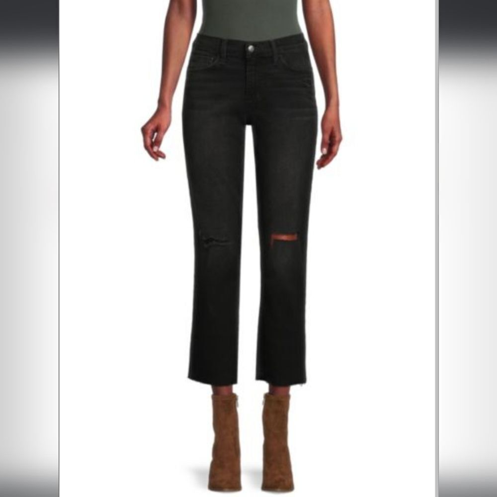 NEW JOE'S ​Mid Rise Ankle Straight‎ Jeans Black Womens Size 29